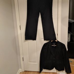 Banana Republic black pant and jacket suit set